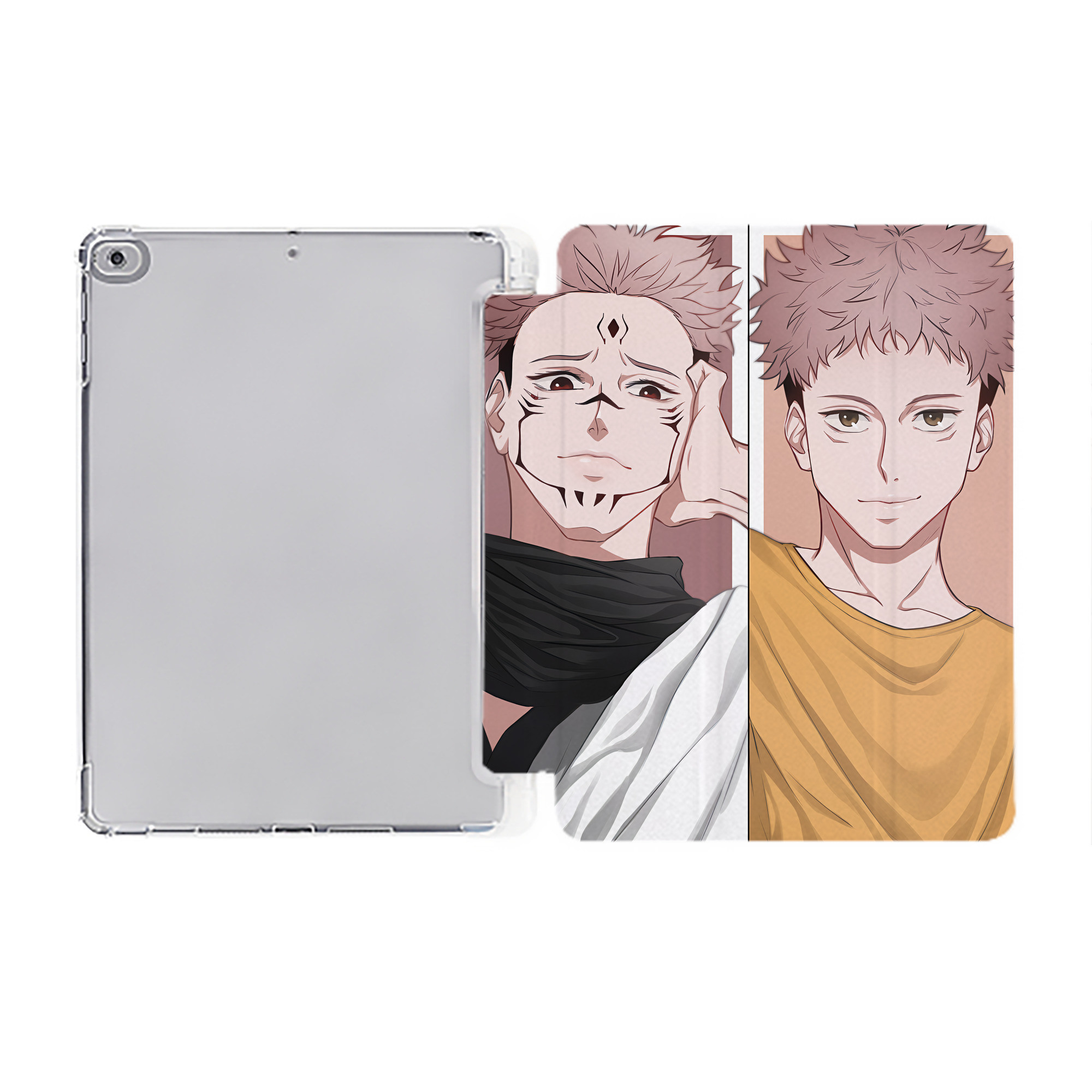 （画像用） SPY×FAMILY间谍家家酒 IPad ケース ペン収納付き 三つ折りスタンド PUレザー×シリコン 対応機種9.5/10.5/10.9インチ